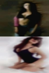 Mature woman short dress walks