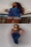Brown haired fit women pussy