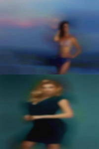 Woman Bay Village in pure nude postures