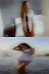 Breeding woman waking after