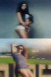 Woman touching their hymens